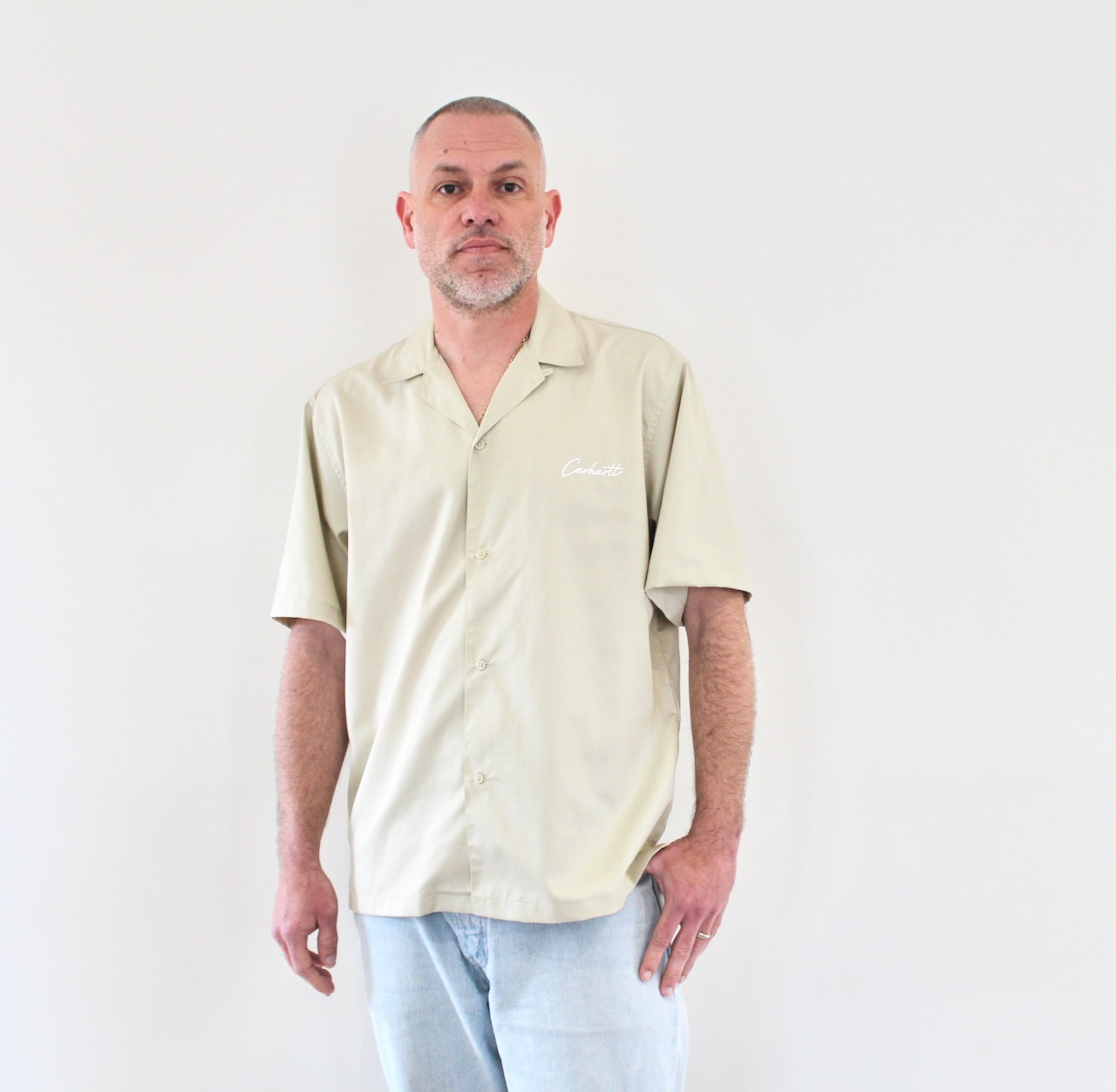 Carhartt Wip Delray Shirt Stone White