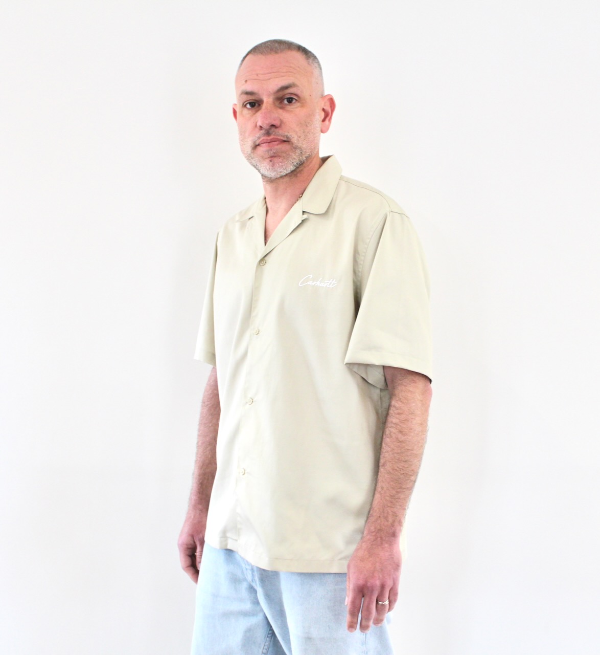 Carhartt Wip Delray Shirt Stone White