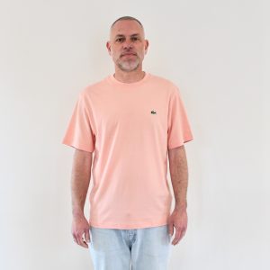 Lacoste Tee Shirt Col Rond Rose ATL