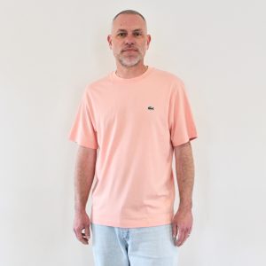 Lacoste Tee Shirt Col Rond Rose ATL