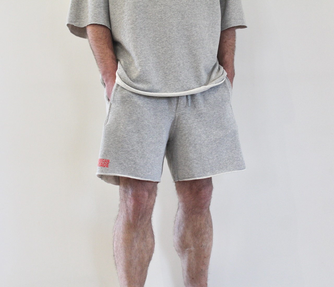 American Vintage Nyzzo Short Gris chiné