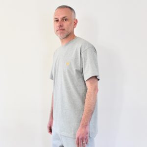 Carhartt Wip Chase T-shirt Grey Heather Gold