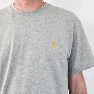 Carhartt Wip Chase T-shirt Grey Heather Gold
