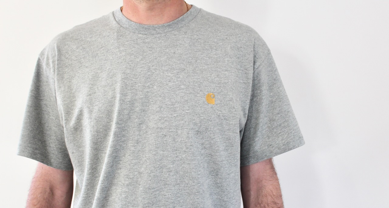 Carhartt Wip Chase T-shirt Grey Heather Gold