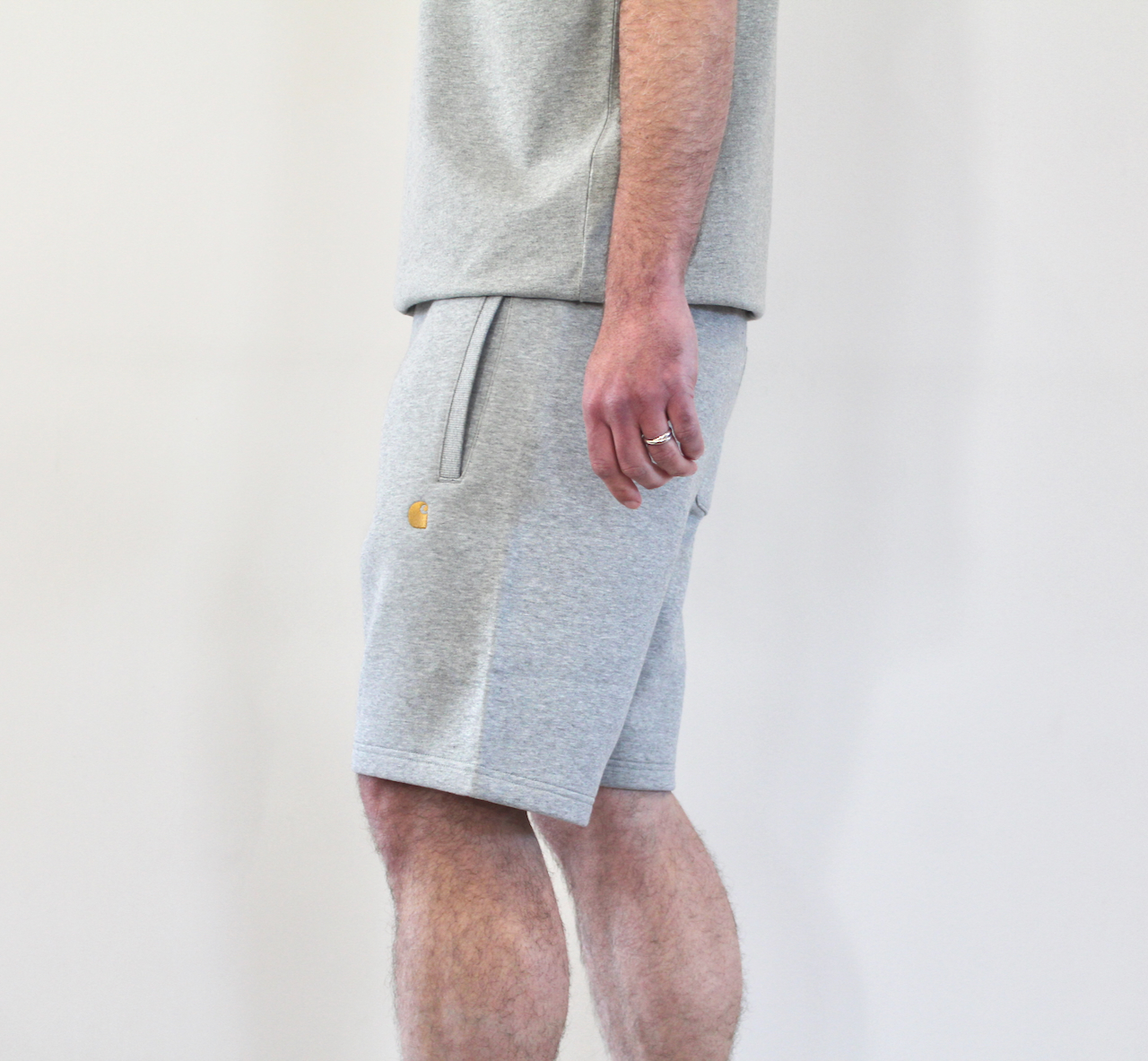 Carhartt Wip Chase Sweat Short Grey Heather