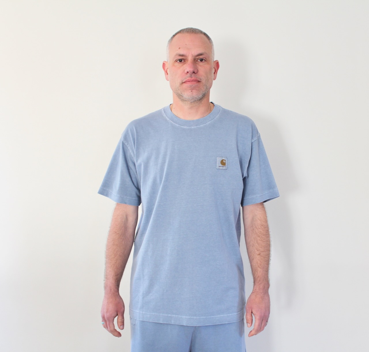 Carhartt Wip Nelson T-shirt Gentle Blue garment dyed