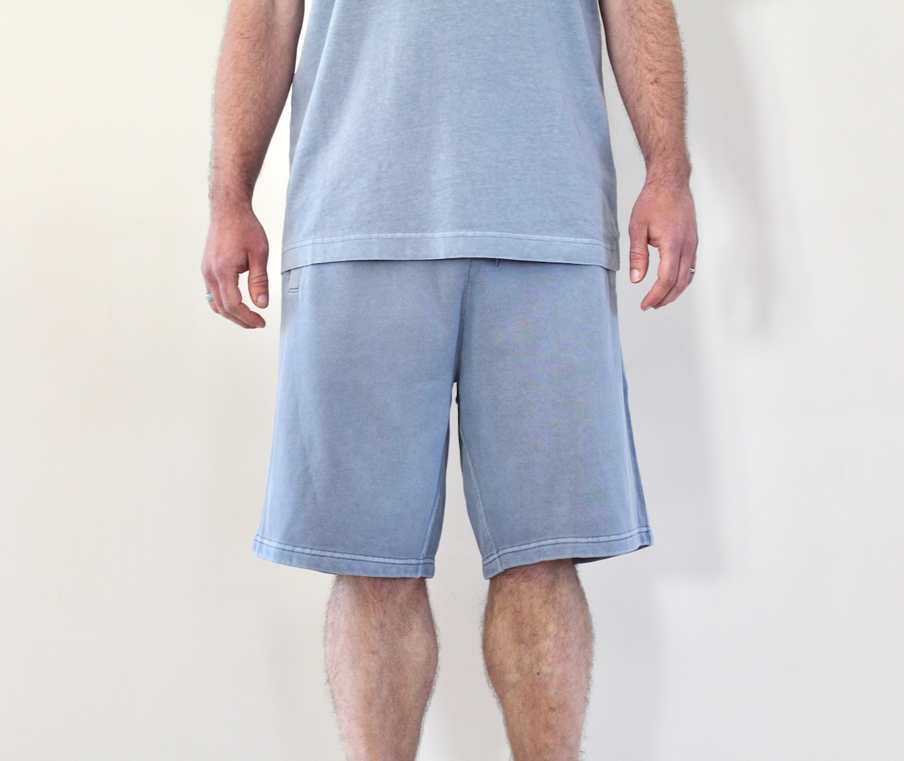 Carhartt Wip Nelson Sweat Short Gentle Blue Garment Dyed
