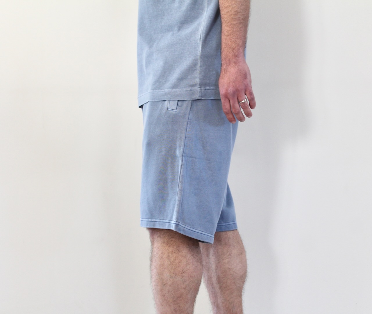 Carhartt Wip Nelson Sweat Short Gentle Blue Garment Dyed