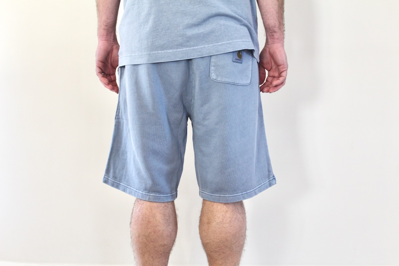 Carhartt Wip Nelson Sweat Short Gentle Blue Garment Dyed