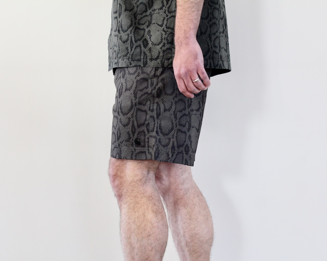 Carhartt Wip Slater Swim Trunks Snake Camo Leaf