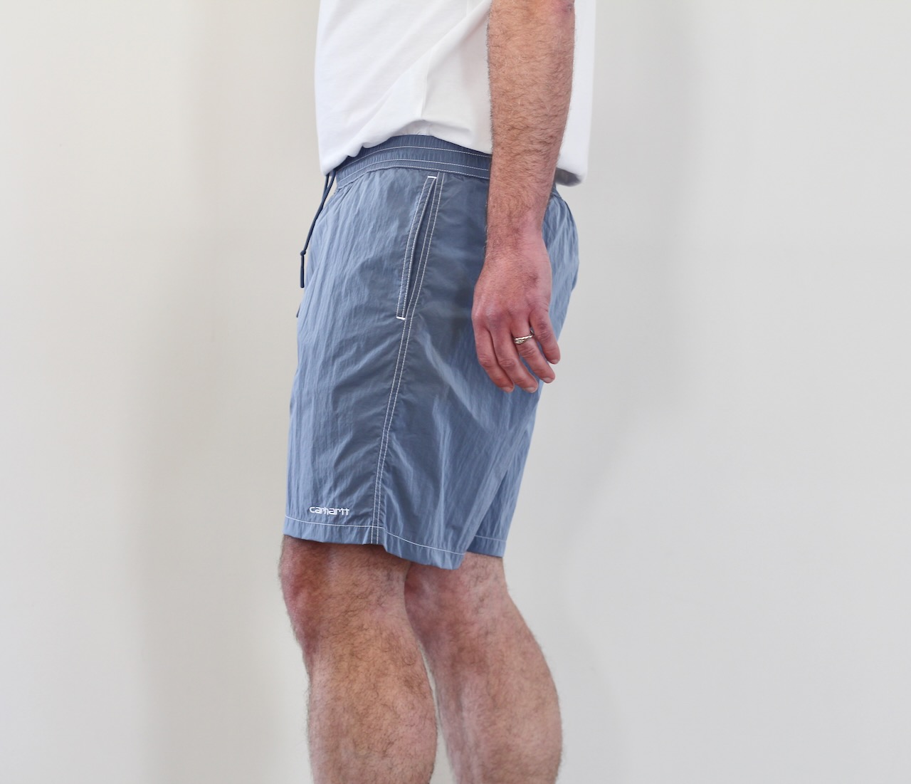 Carhartt Camby Swim Trunks Gentle Blue White