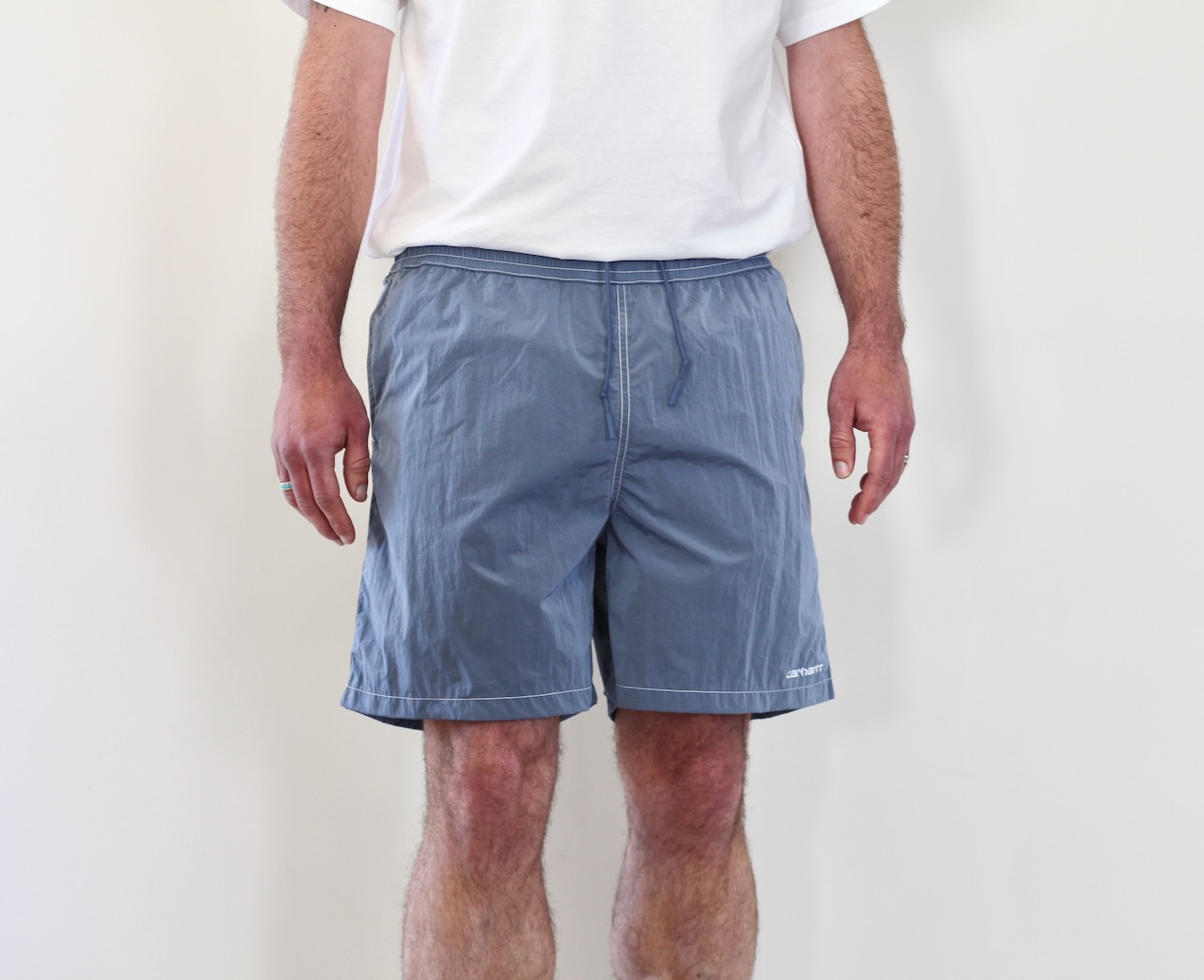 Carhartt Camby Swim Trunks Gentle Blue White