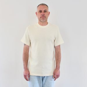 Lacoste Tee Shirt Ajouré Vanille