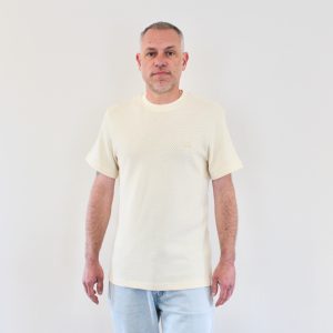 Lacoste Tee Shirt Ajouré Vanille