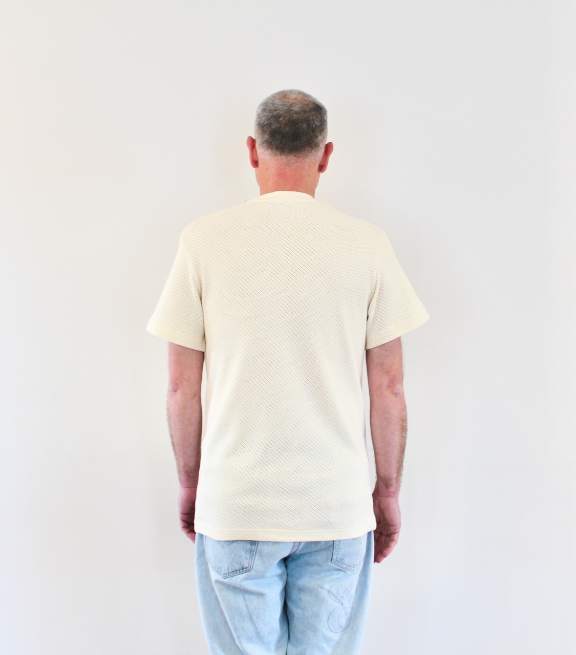 Lacoste Tee Shirt Ajouré Vanille