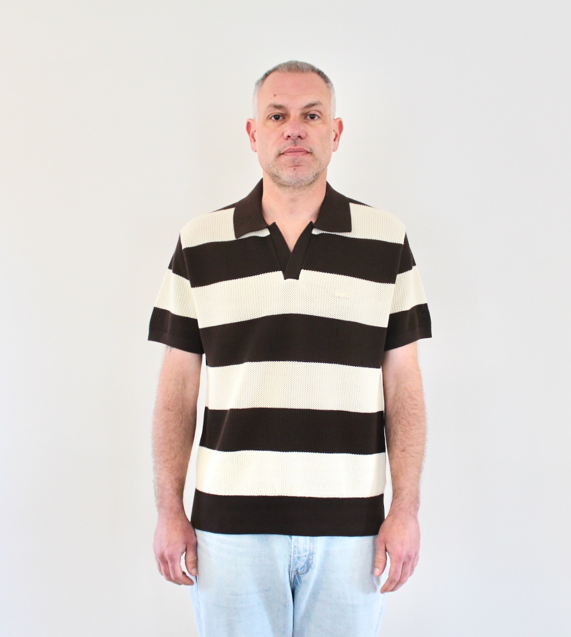 Lacoste Polo Ajouré Chocolat Vanille