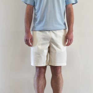 Short Seersucker Blanc Vanille