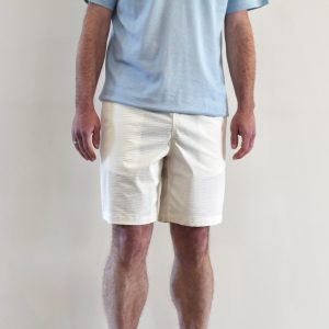 Short Seersucker Blanc Vanille