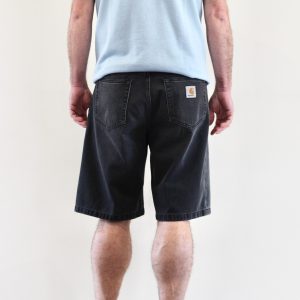 Landon Short Black Worn Bleached