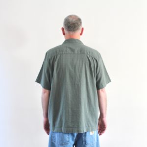 Gareth Shirt Velvet Green