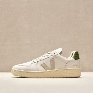 V-82 Grained Leather White Pierre Kiwi