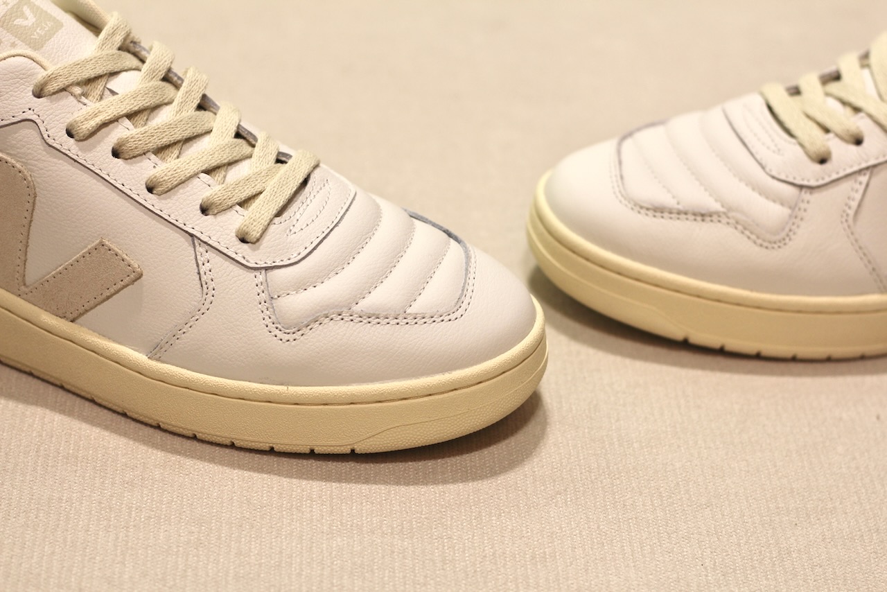 V-82 Grained Leather White Pierre Kiwi