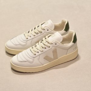 V-82 Grained Leather White Pierre Kiwi