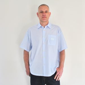 Eluabird Chemise à rayures bleu ciel