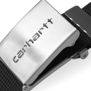 Clip Belt Chrome Black