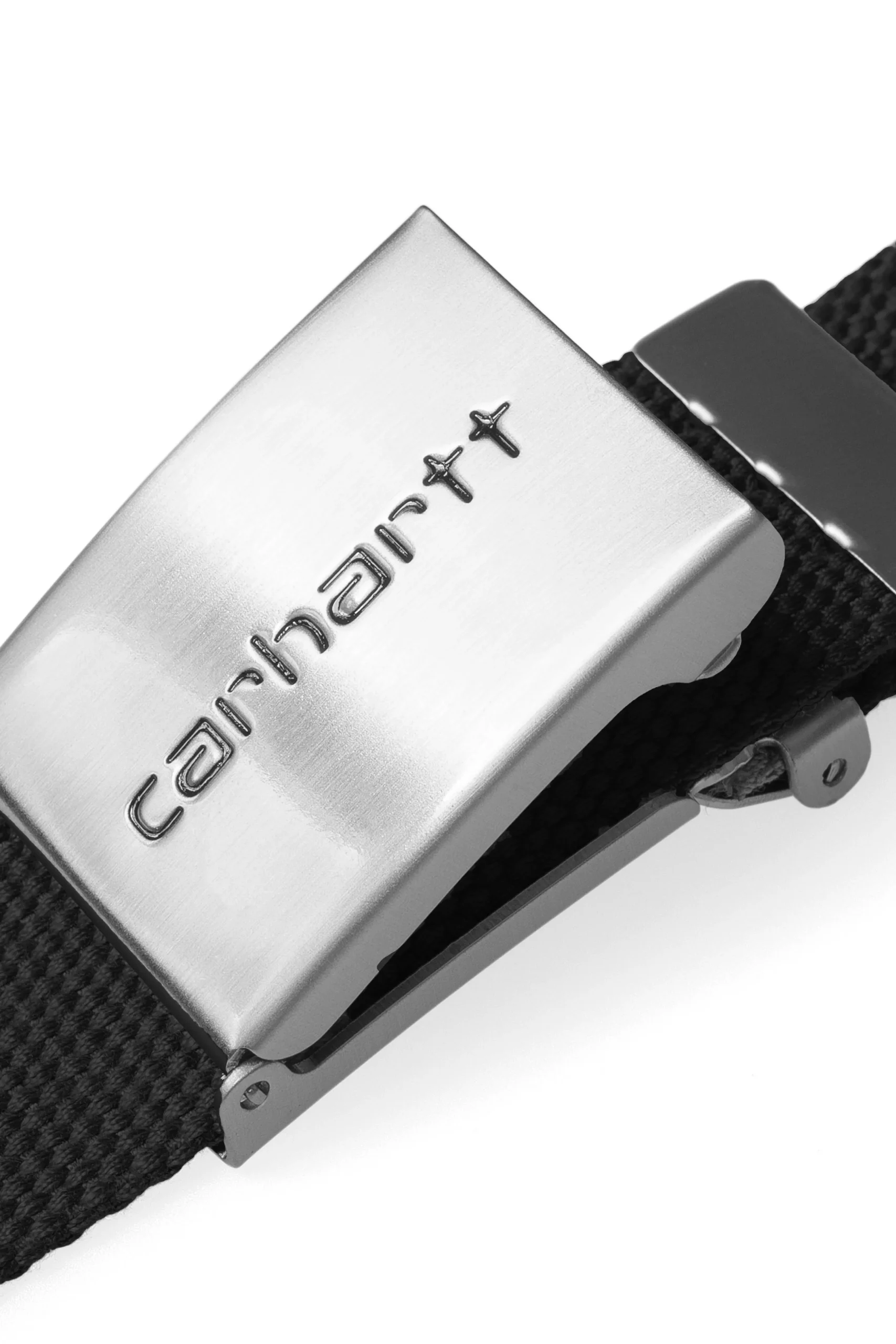 Clip Belt Chrome Black