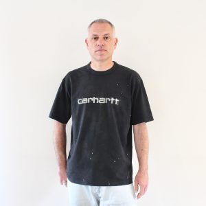 Painter T-shirt Black Destroy Wash Splatter