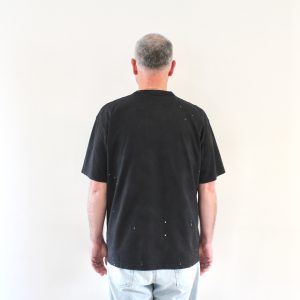 Painter T-shirt Black Destroy Wash Splatter