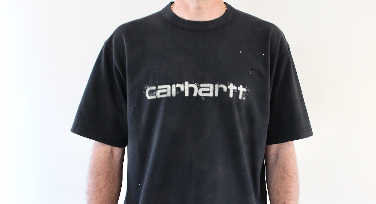 Painter T-shirt Black Destroy Wash Splatter