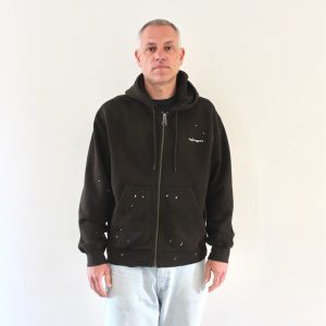 Hooded Painter Jacket Tobacco Destroy Wash Splatter