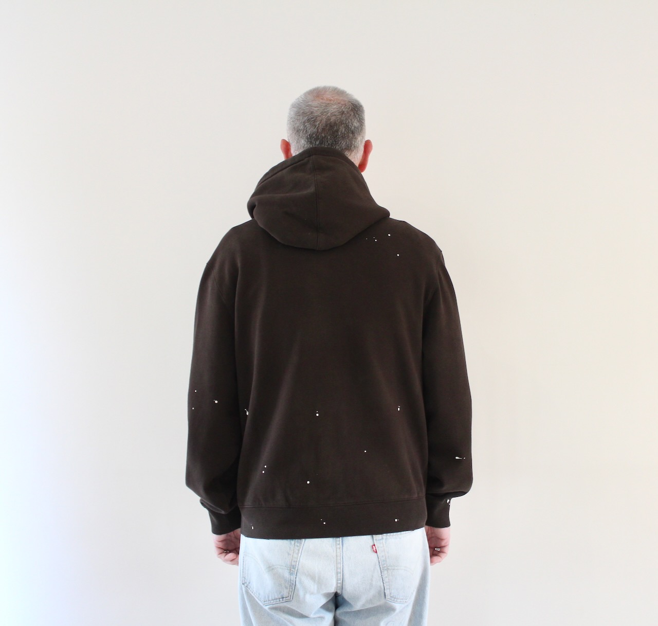 Hooded Painter Jacket Tobacco Destroy Wash Splatter