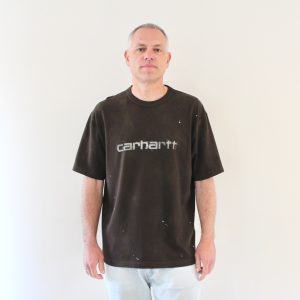 Painter T-shirt Tobacco Destroy Wash Splatter