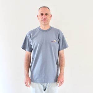 American Script T-shirt Shady Blue