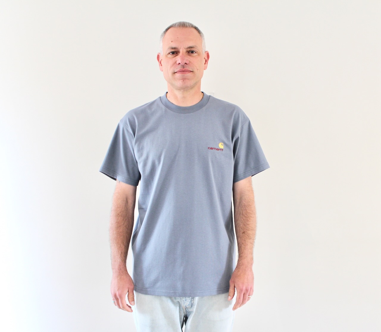 American Script T-shirt Shady Blue