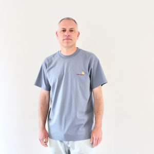American Script T-shirt Shady Blue