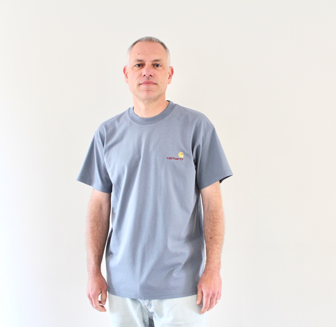 American Script T-shirt Shady Blue