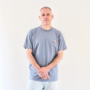 American Script T-shirt Shady Blue