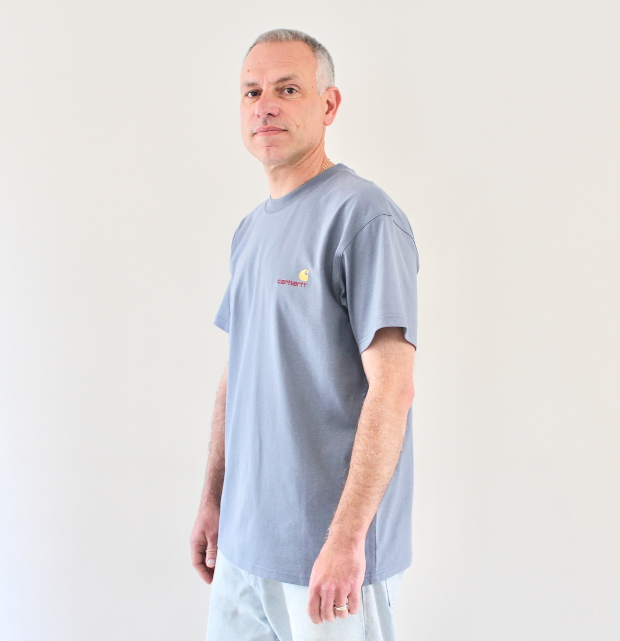 American Script T-shirt Shady Blue