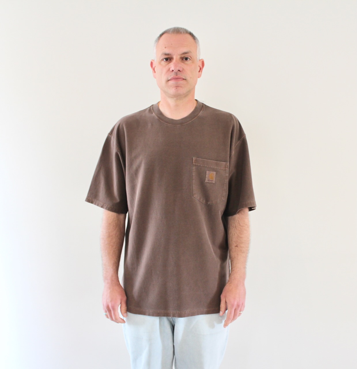 Loose Pocket T-shirt Tobacco
