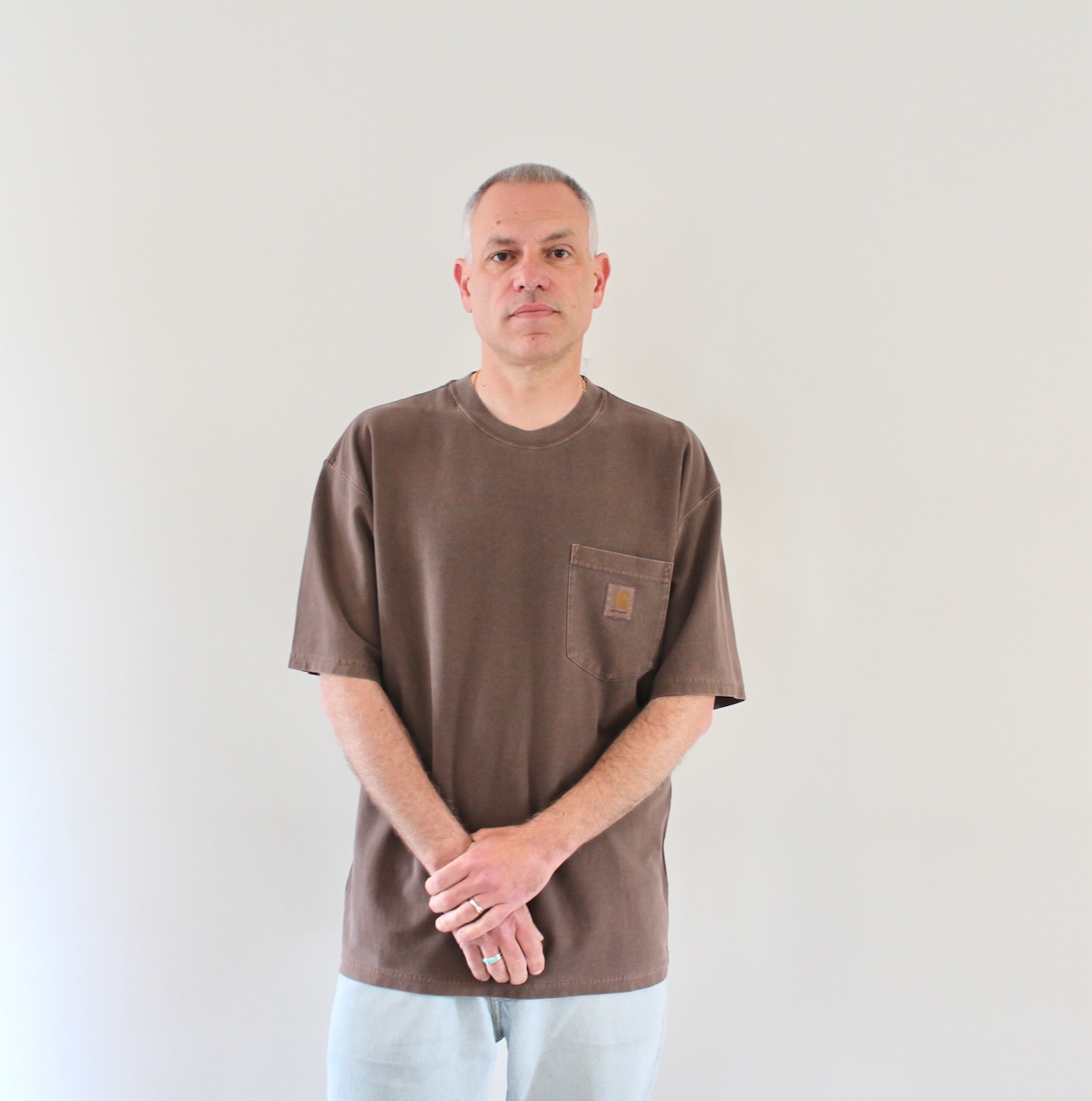 Loose Pocket T-shirt Tobacco