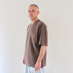 Loose Pocket T-shirt Tobacco