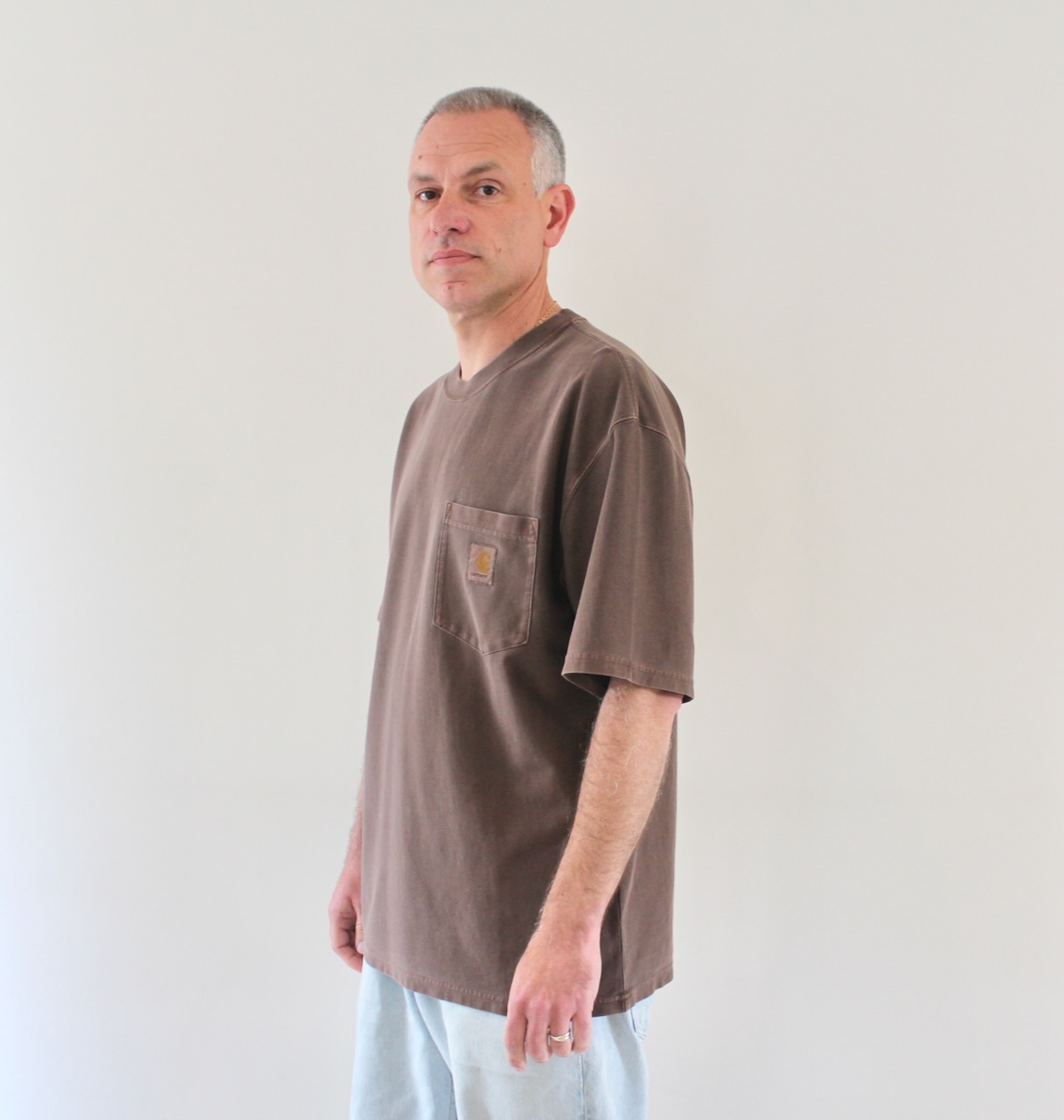 Loose Pocket T-shirt Tobacco