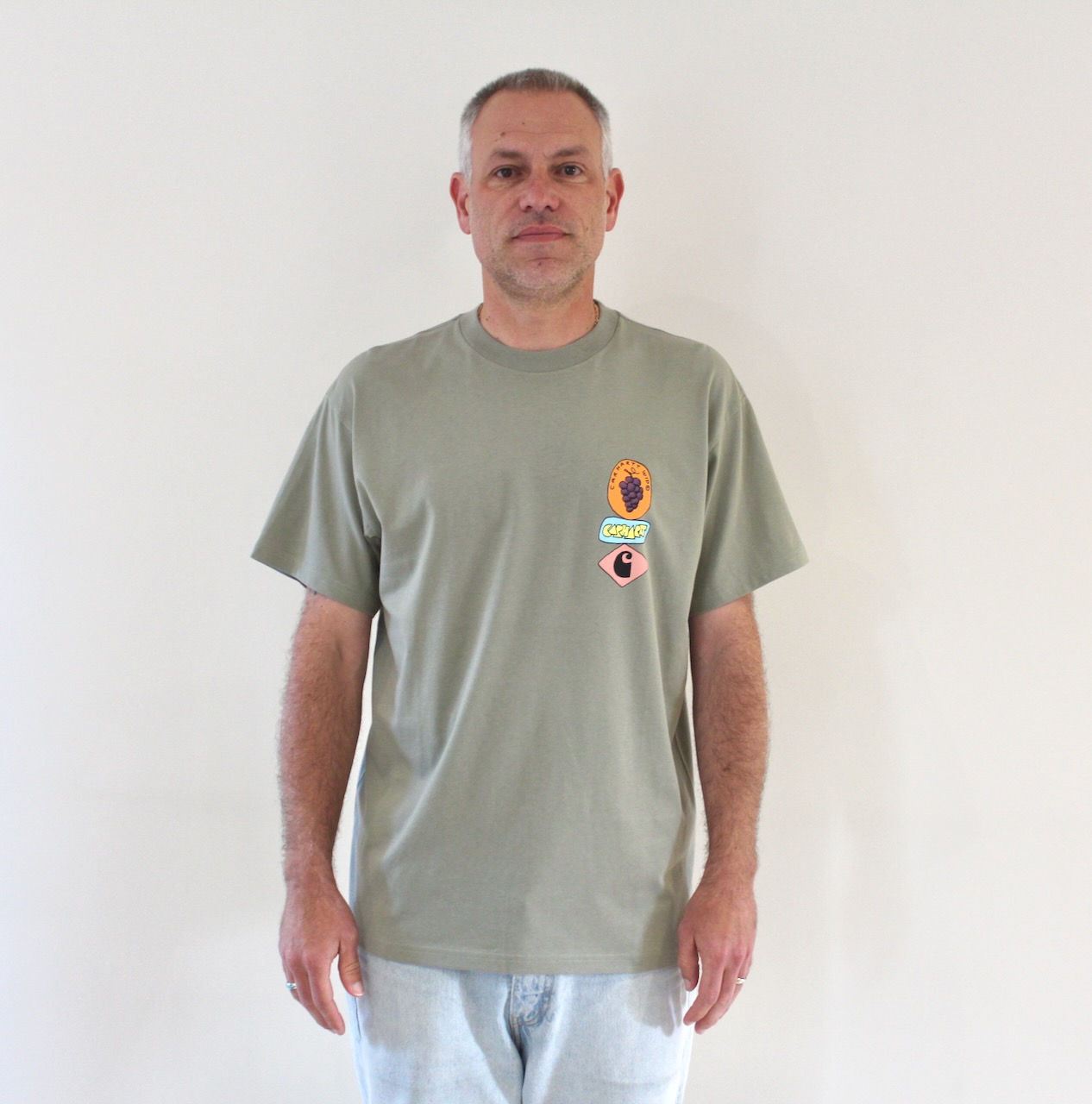 Stacked Grapes T-shirt Shady Green