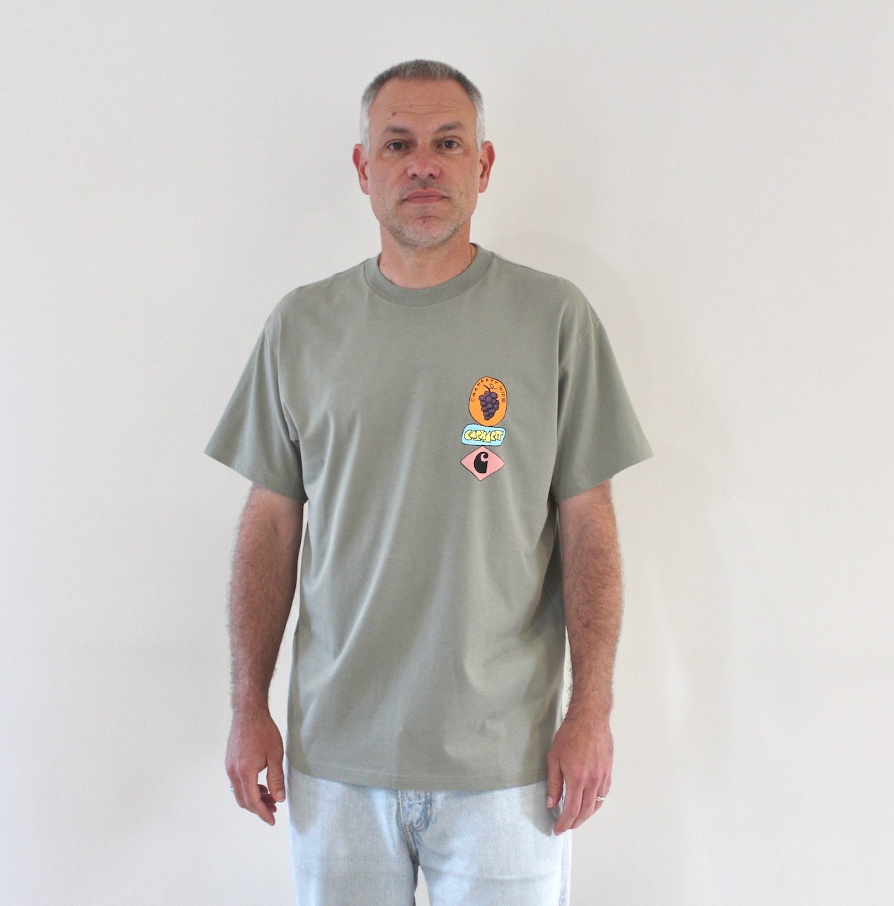 Stacked Grapes T-shirt Shady Green