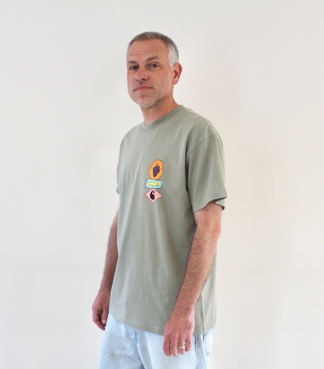 Stacked Grapes T-shirt Shady Green