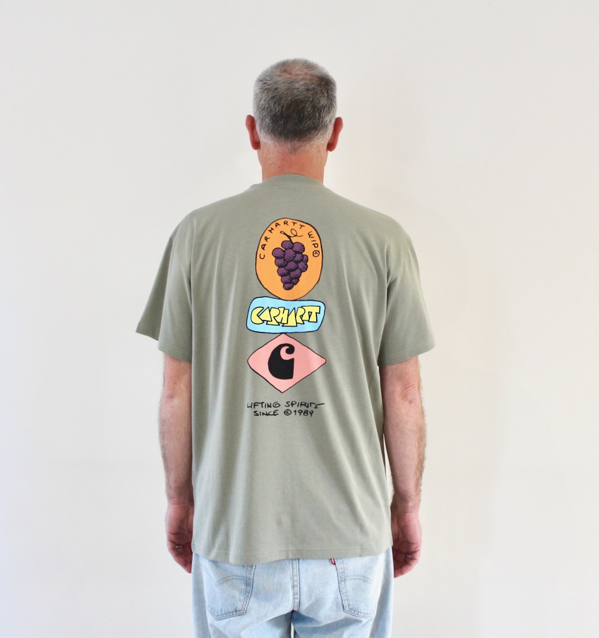 Stacked Grapes T-shirt Shady Green